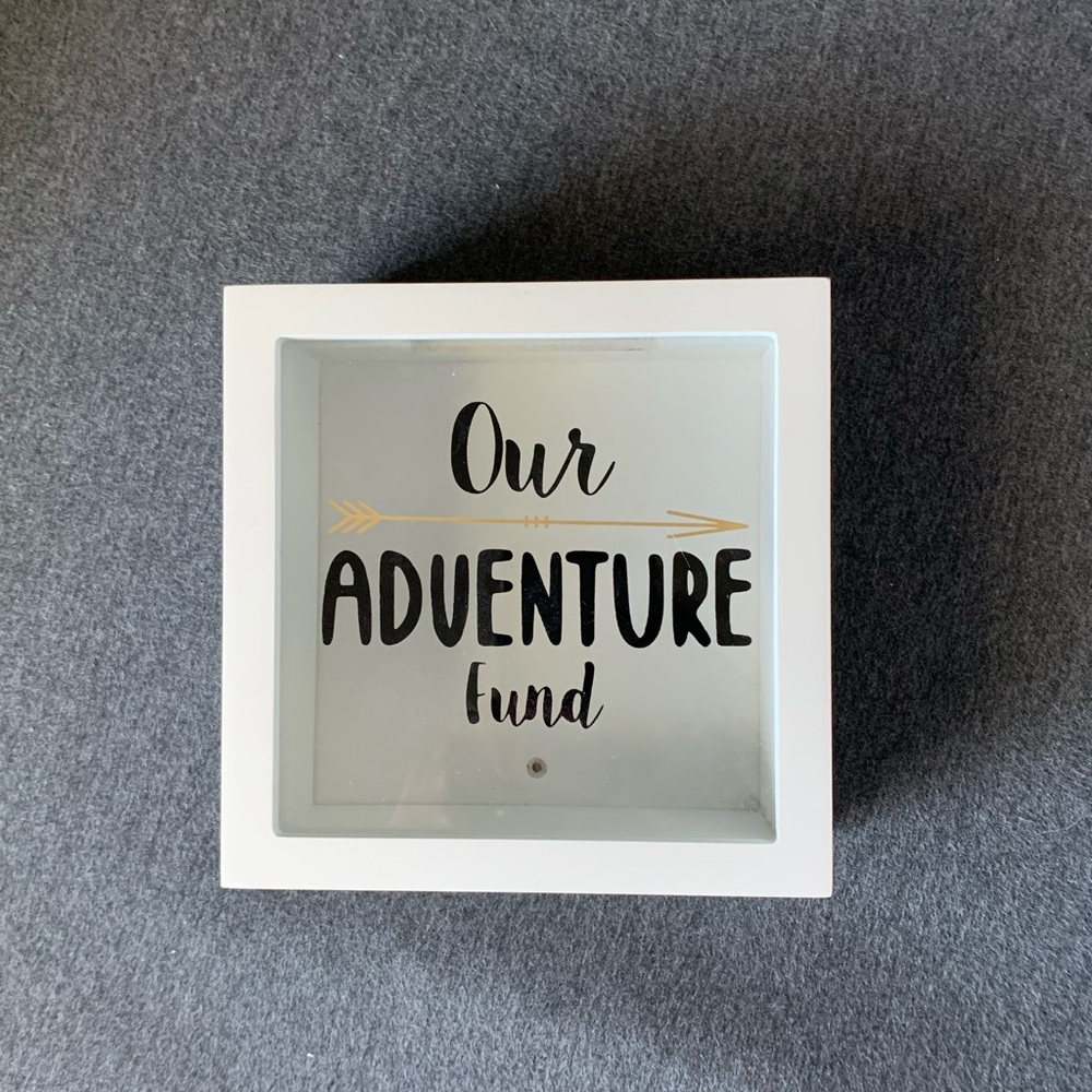 Our adventure fund bank for vacation planning $